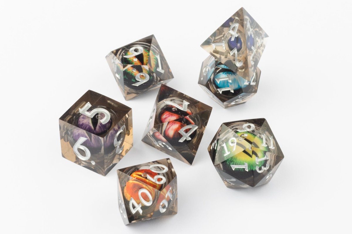 Heterochromia Roving Eyes Dnd Dice Set - Roll With Advantage