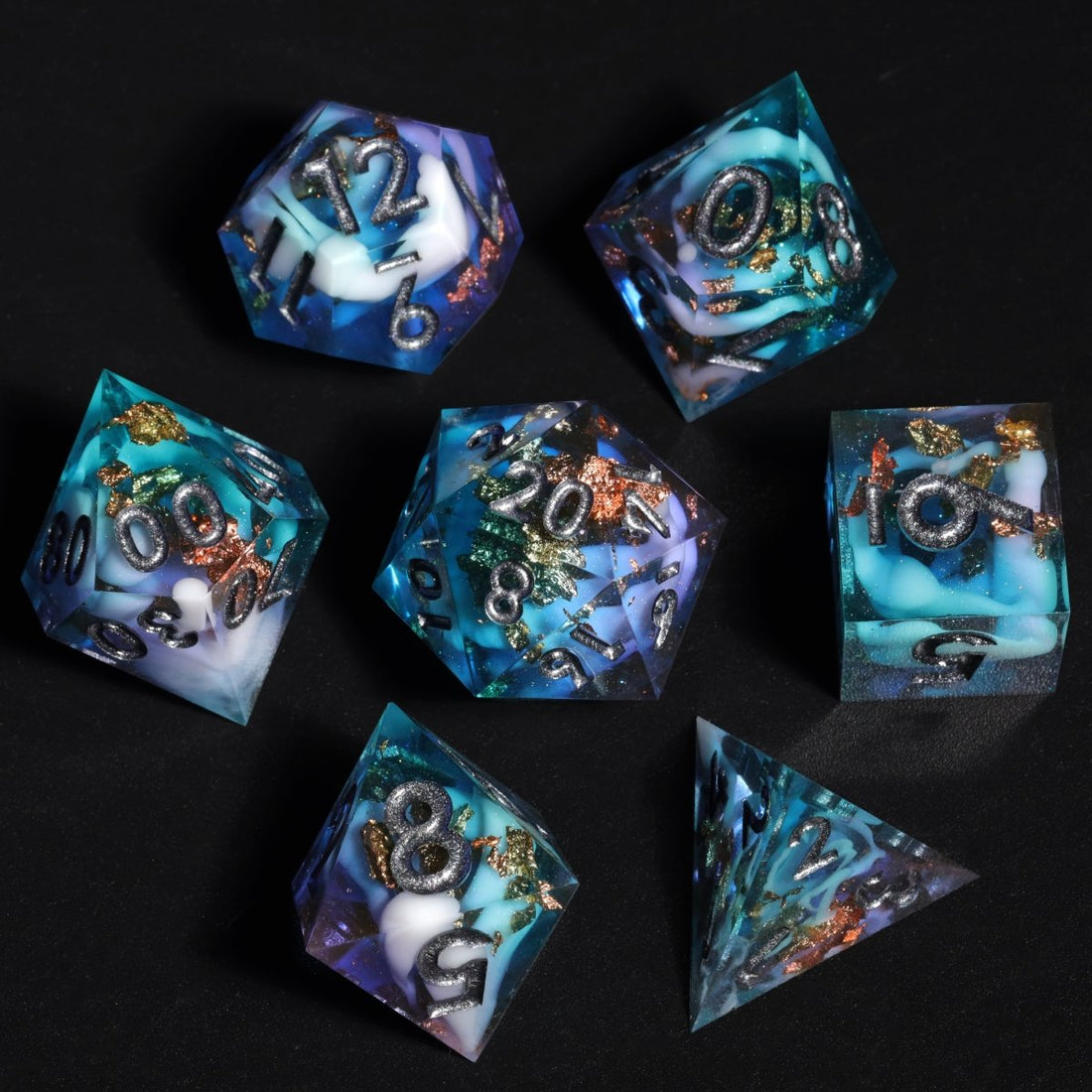 Ice Age Sharp Edge Dnd Dice Set - Roll With Advantage