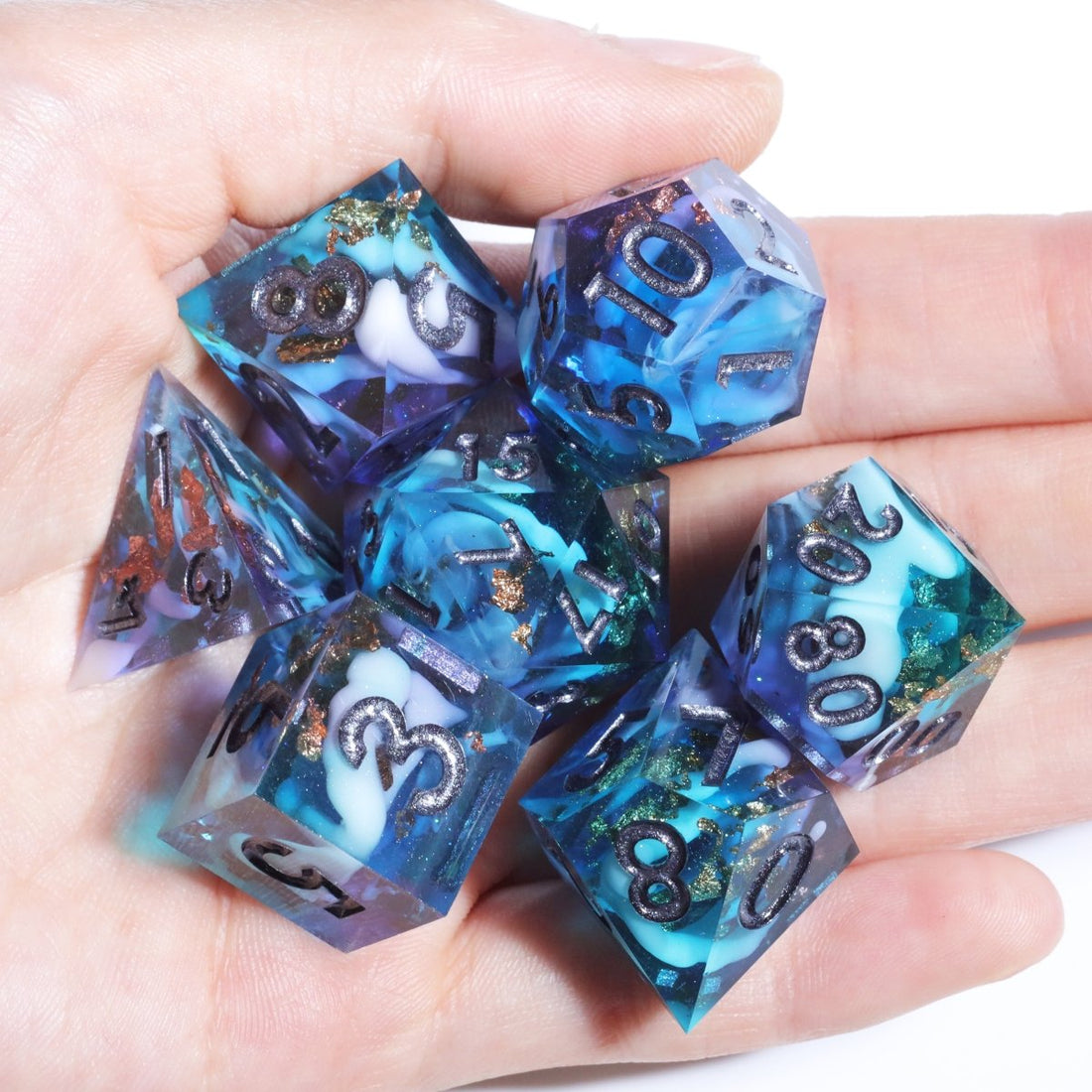 Ice Age Sharp Edge Dnd Dice Set - Roll With Advantage