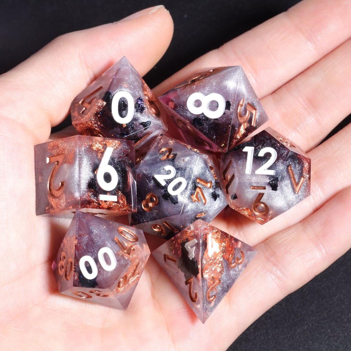 Icewind Ravine Sharp Edge Dnd Dice Set - Roll With Advantage