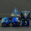 Lapis Lazuli Gemstone Dnd Dice Set - Roll With Advantage