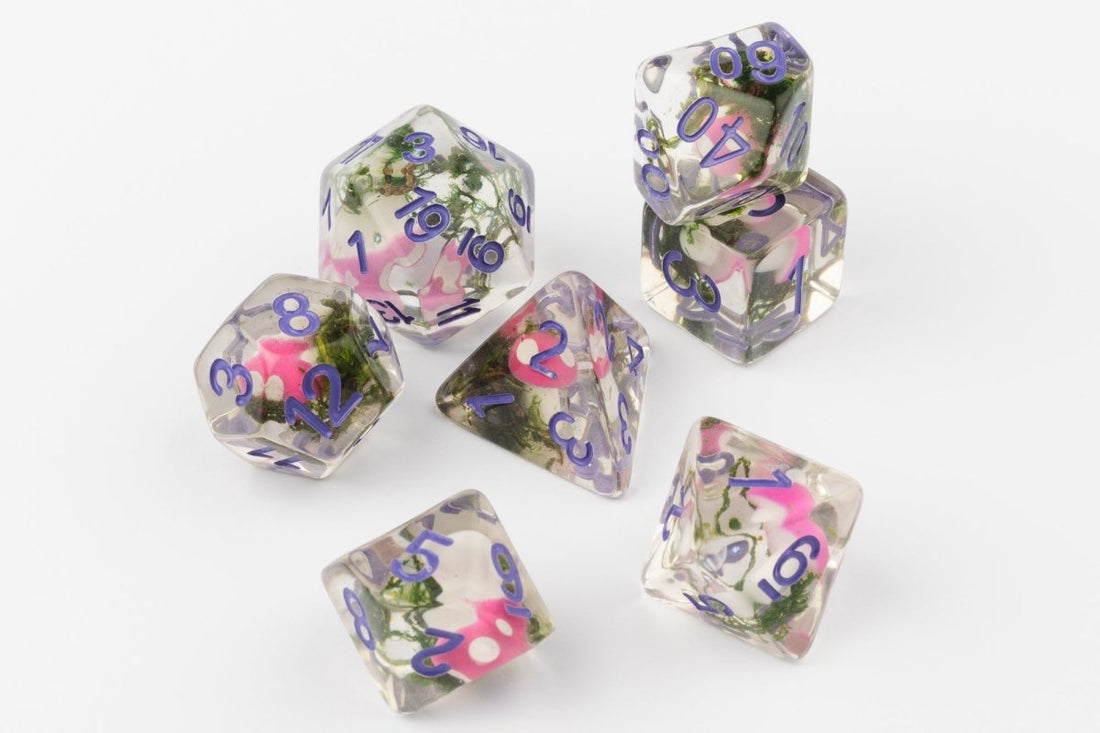 Mossy Mushies Mushroom Dnd Dice Set - Roll With Advantage