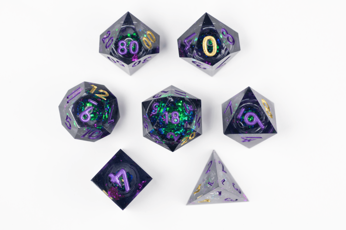 Mysterious Portal Liquid Core Dnd Dice Set - Roll With Advantage
