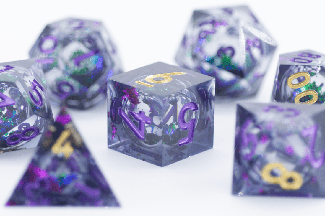 Mysterious Portal Liquid Core Dnd Dice Set - Roll With Advantage