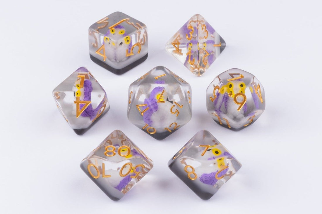 Nightowl Dnd Dice Set - Roll With Advantage