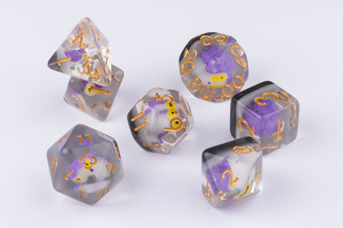 Nightowl Dnd Dice Set - Roll With Advantage