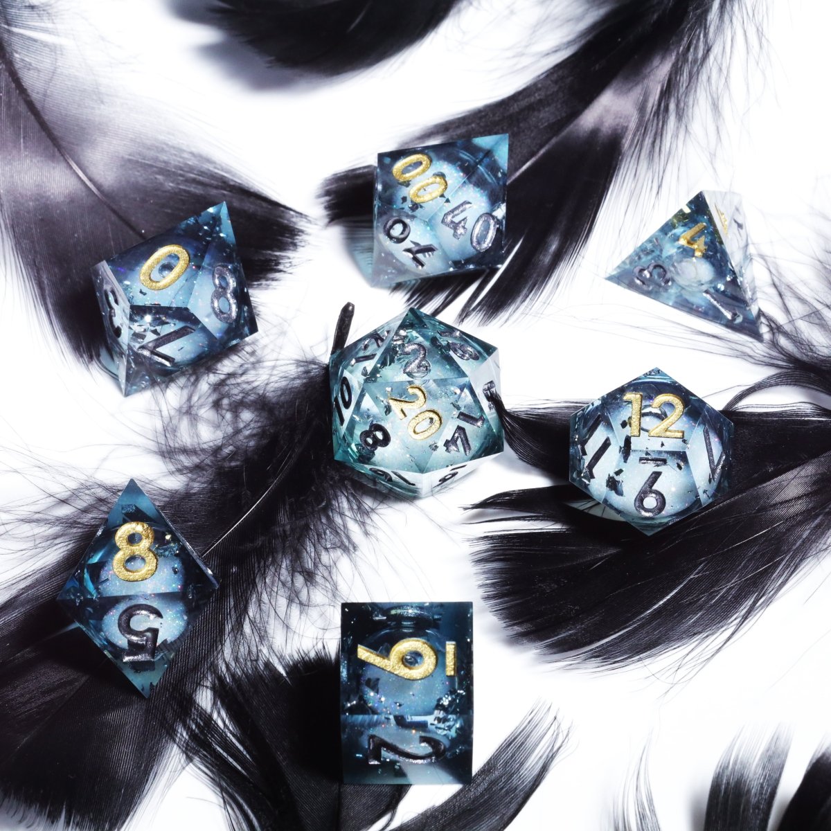 Nocturnal Sharp Edge Dnd Dice Set - Roll With Advantage