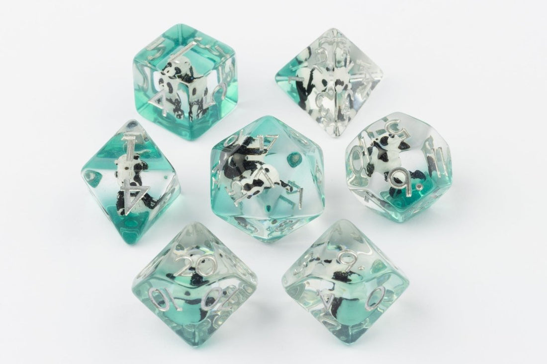 Panda Dnd Dice Set - Roll With Advantage