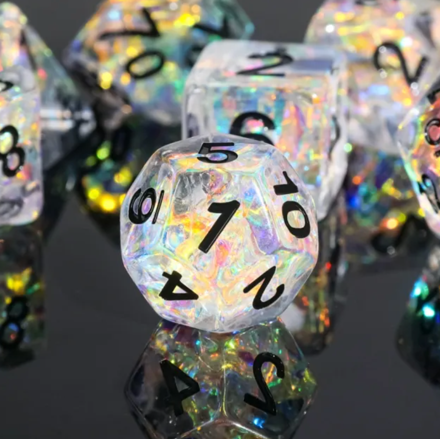Icy Queen Polyhedral Dice Set