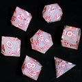 Sakura Bloom Sharp Edge Dnd Dice Set - Roll With Advantage