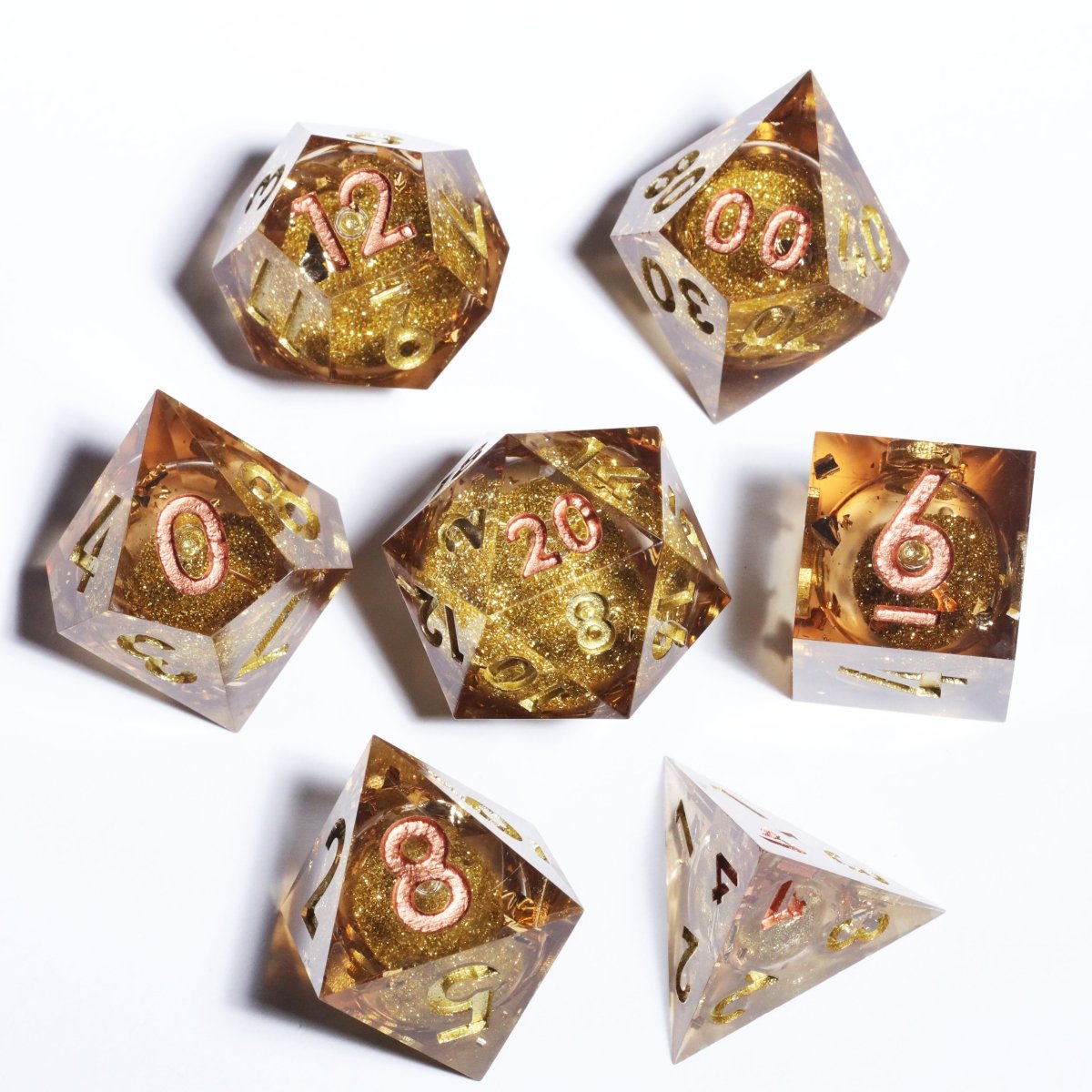 Sands of Time Sharp Edge Dnd Dice Set - Roll With Advantage