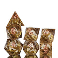 Sands of Time Sharp Edge Dnd Dice Set - Roll With Advantage