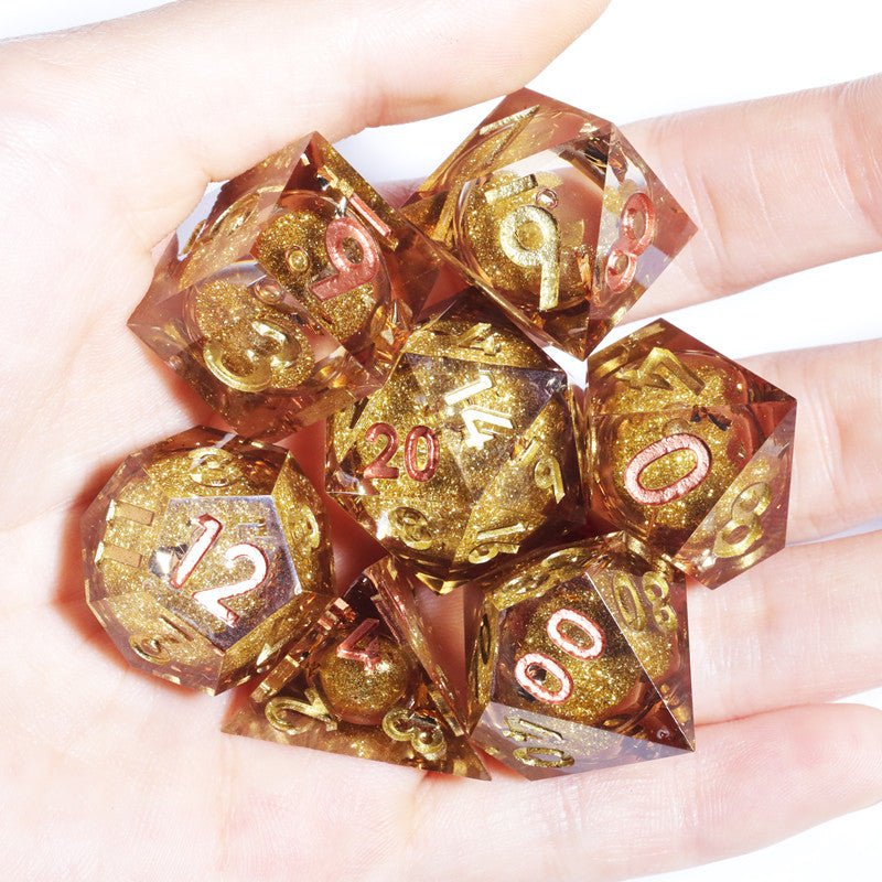 Sands of Time Sharp Edge Dnd Dice Set - Roll With Advantage