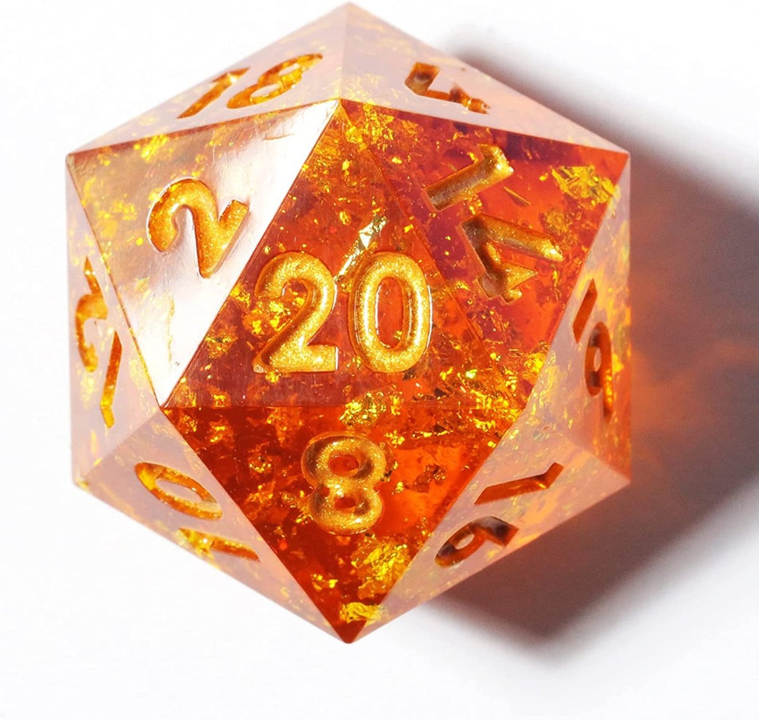 Scorching Soul Sharp Edge Dnd Dice Set - Roll With Advantage