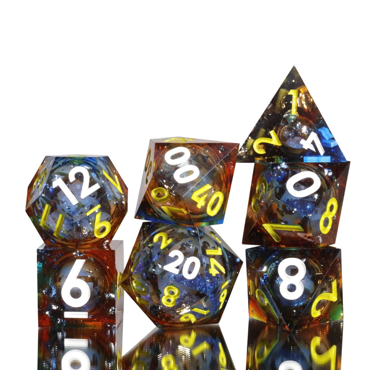 Shatter the Void Sharp Edge Dnd Dice Set - Roll With Advantage