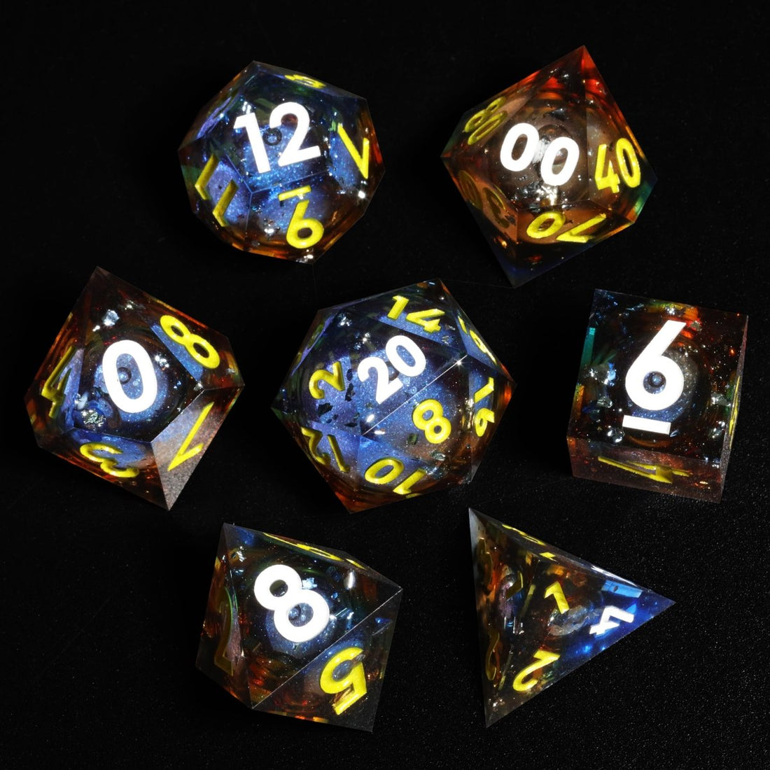 Shatter the Void Sharp Edge Dnd Dice Set - Roll With Advantage