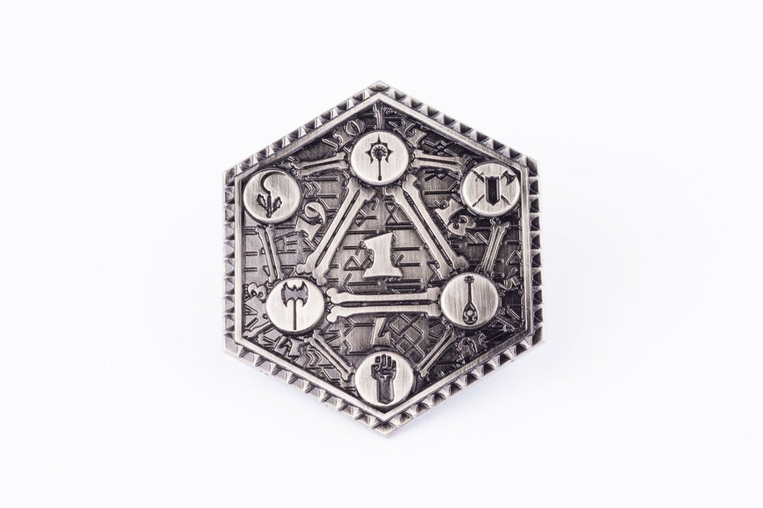 Silver D2 Metal Coin - Roll With Advantage