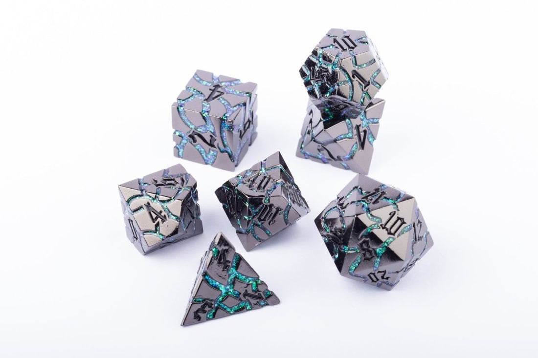 Sonoran Dnd Metal Dice Set - Roll With Advantage