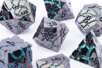 Sonoran Dnd Metal Dice Set - Roll With Advantage
