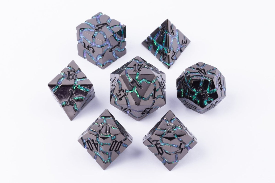 Sonoran Dnd Metal Dice Set - Roll With Advantage