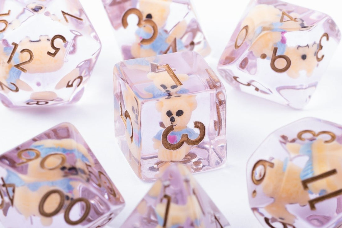 Teddies Dnd Dice Set - Roll With Advantage