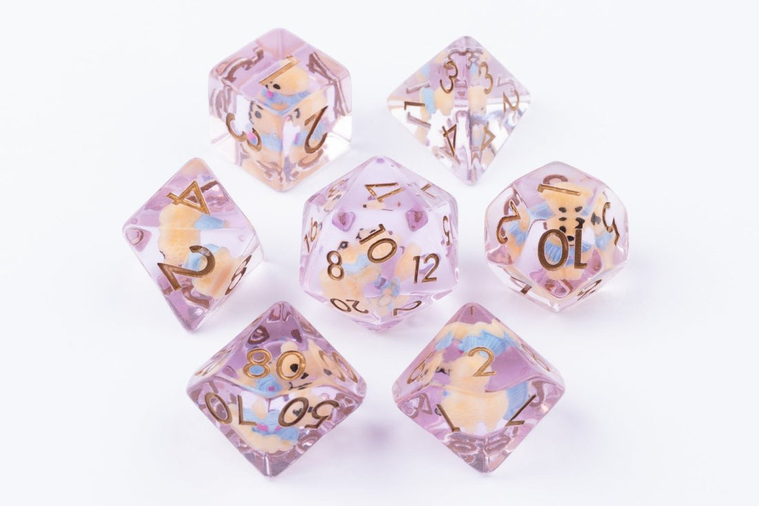 Teddies Dnd Dice Set - Roll With Advantage