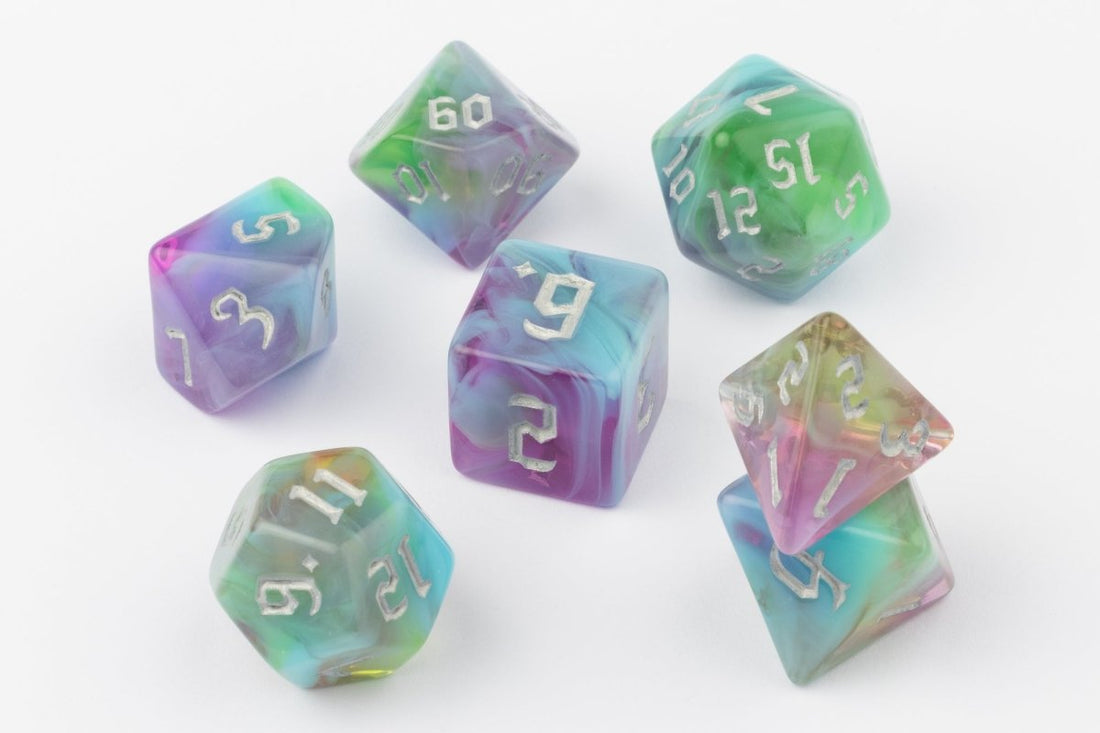 Trailing Mist Dnd Dice Set - Roll With Advantage