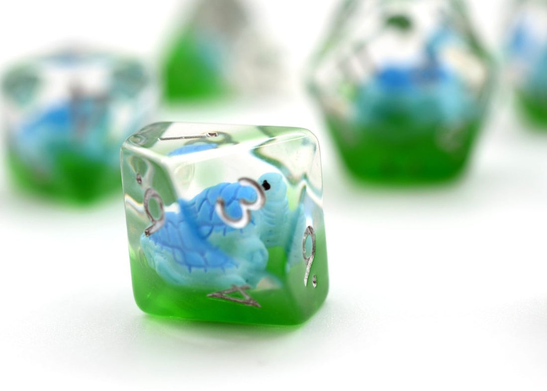 Turtle Dnd Dice Set - Roll With Advantage
