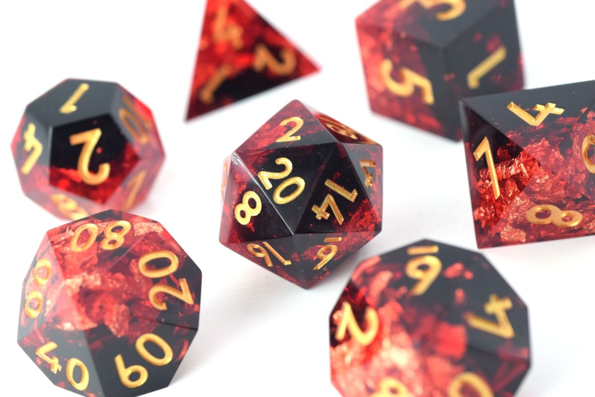 Vengeful Spirit Sharp Edge Dnd Dice Set - Roll With Advantage