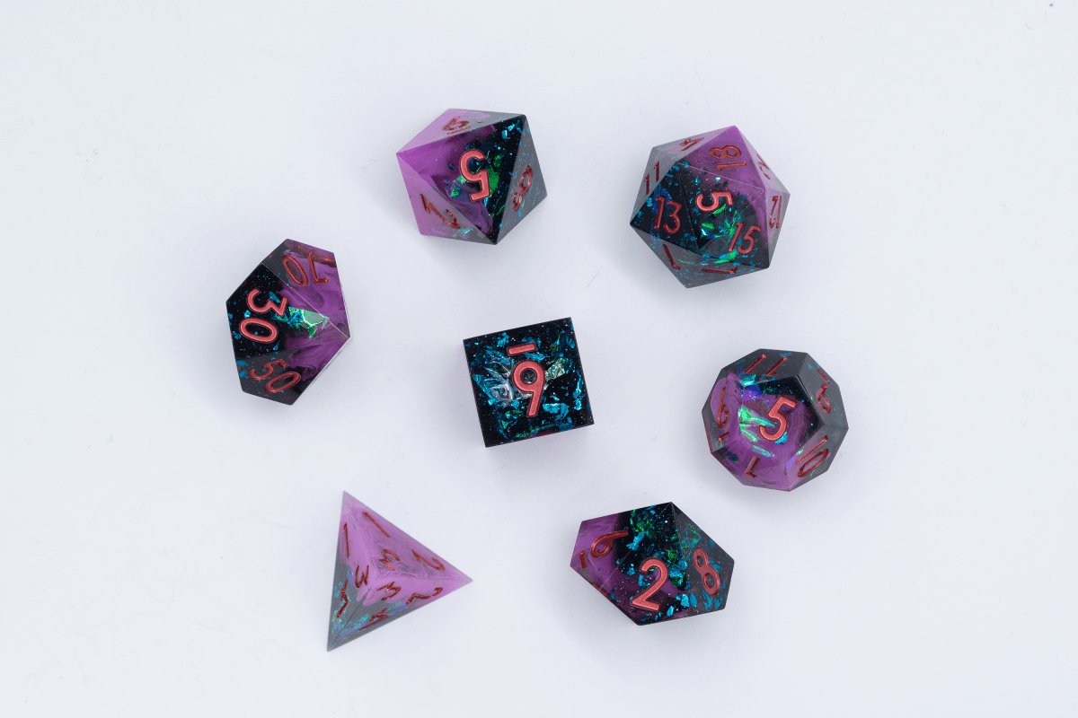 Wastelander Sharp Edge Dnd Dice Set - Roll With Advantage