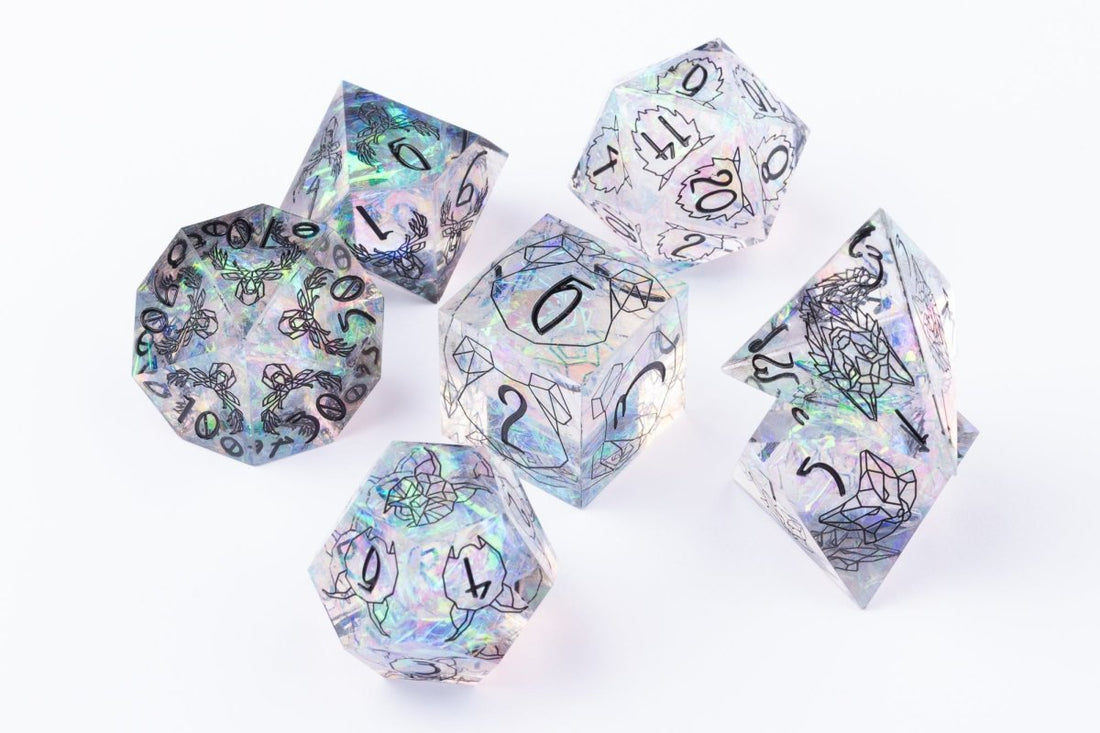 Wild Shape Aurora Druid Animal Pattern Dnd Dice Set - Roll With Advantage