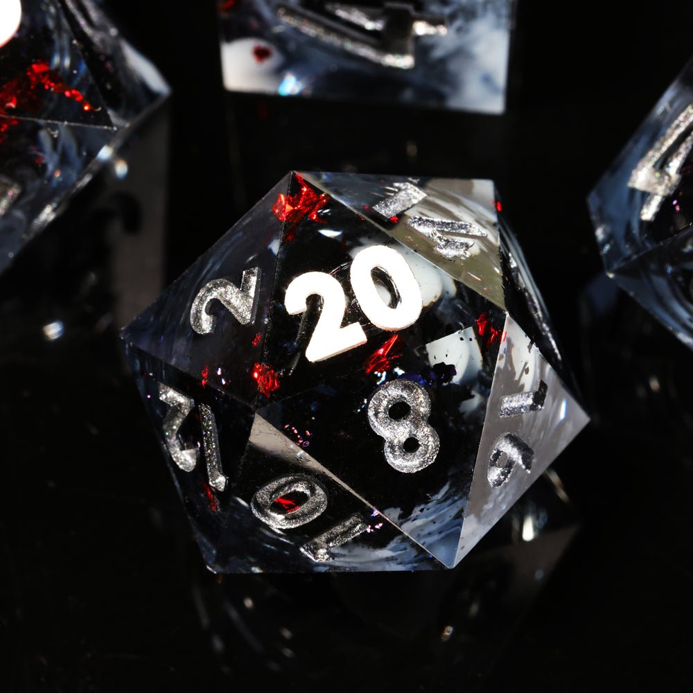 Wormhole Sharp Edge Dnd Dice Set - Roll With Advantage