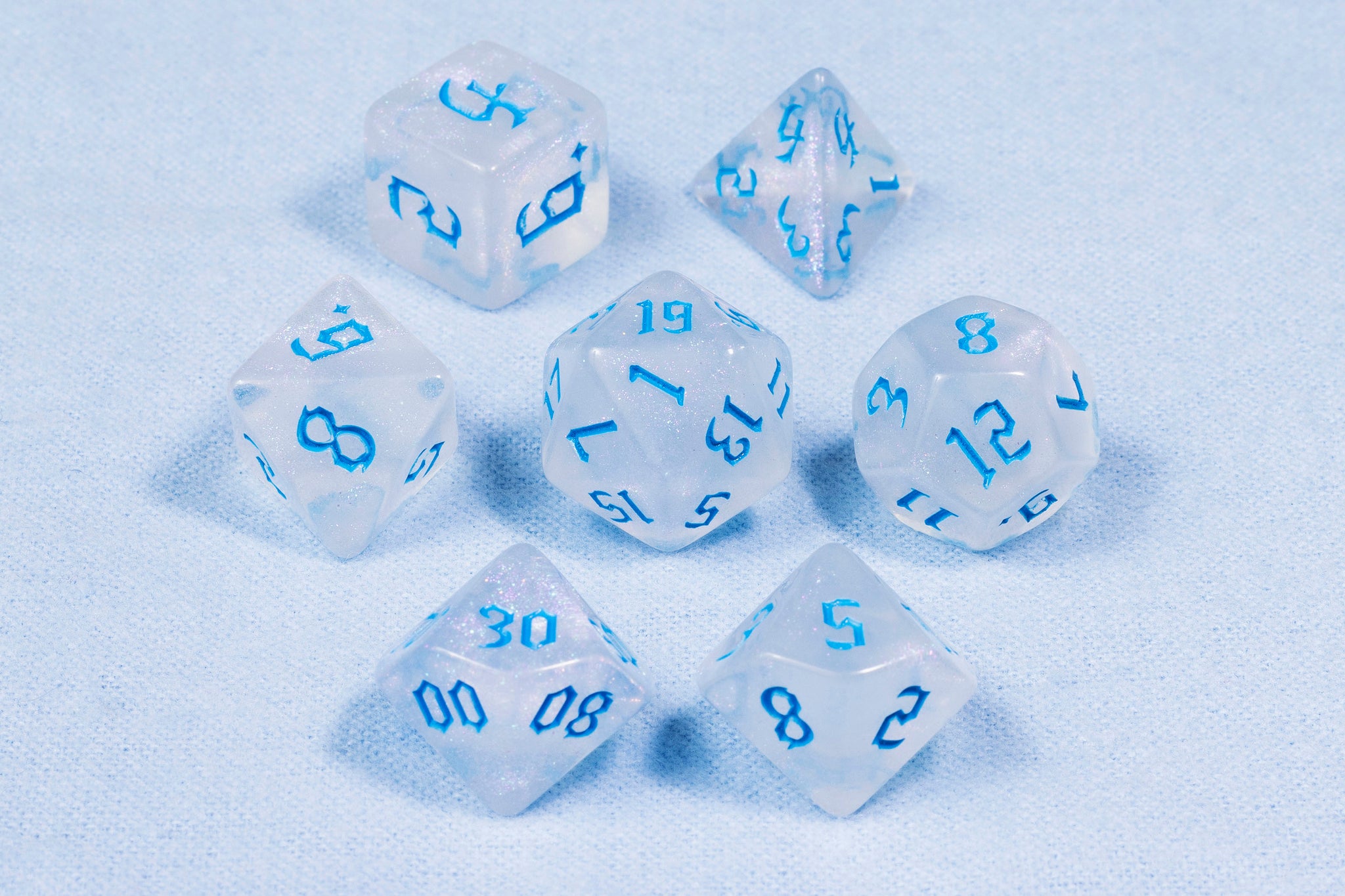 Chaos Blue Polyhedral Dice Set