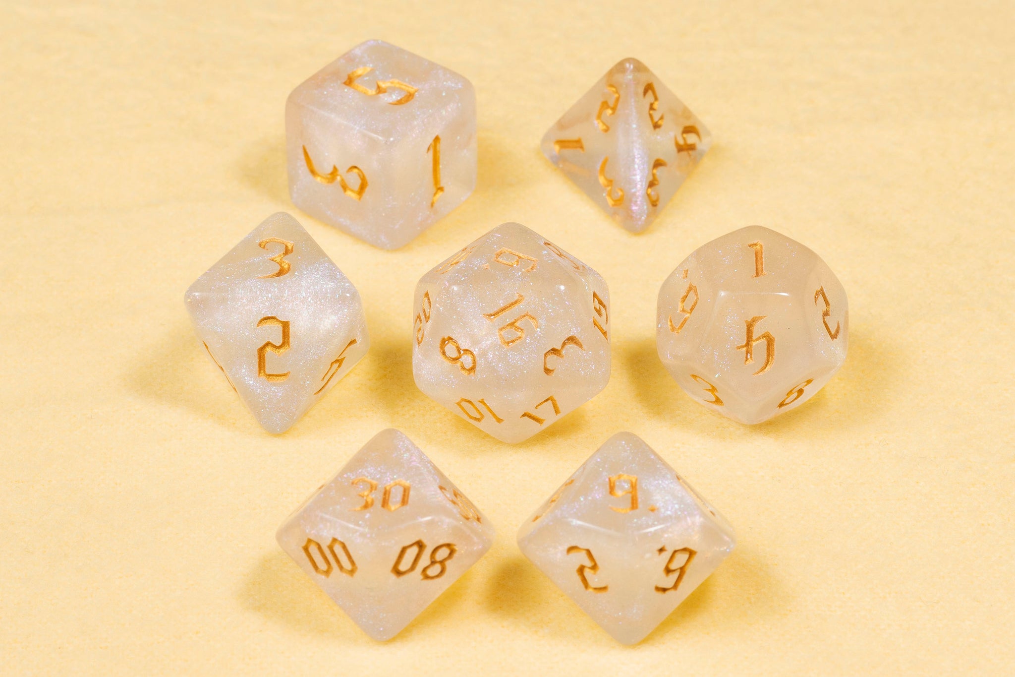 Chaos Gold Polyhedral Dice Set
