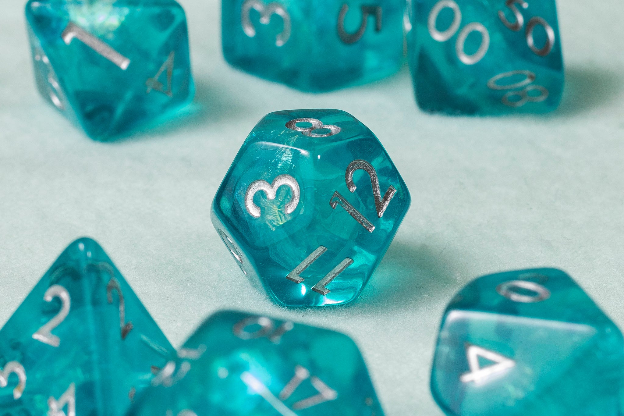 Reflection Pool Polyhedral Dice Set