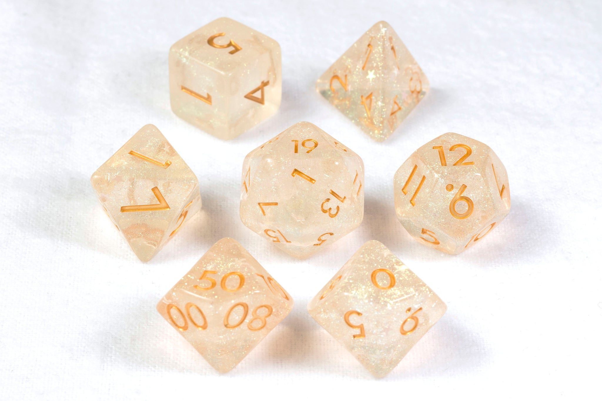Stardust Polyhedral Dice Set