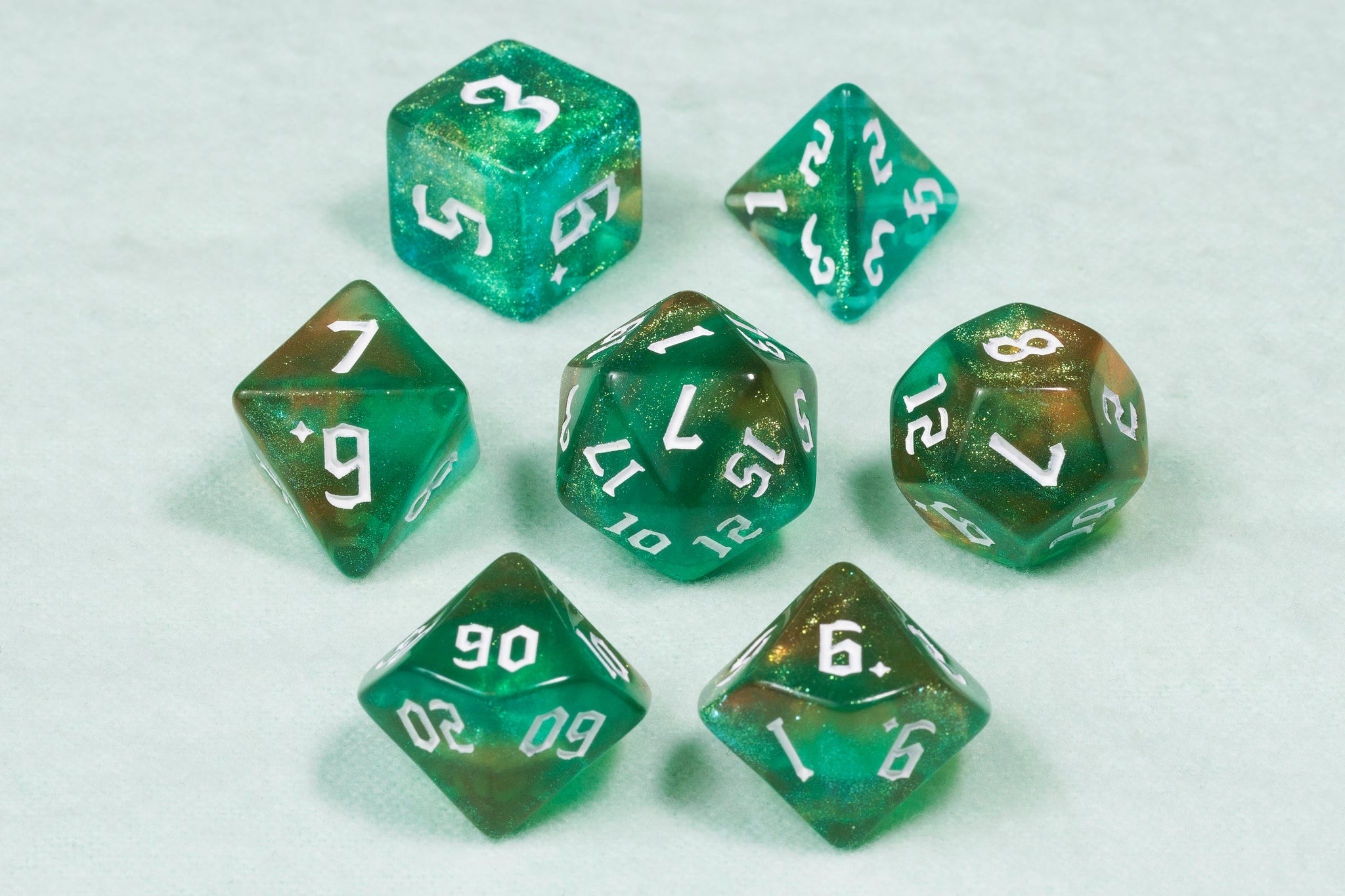 Tranquil World Polyhedral Dice Set