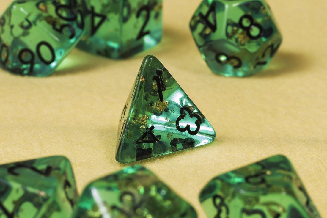 Aztec Gold Dnd Dice Set - Roll With Advantage