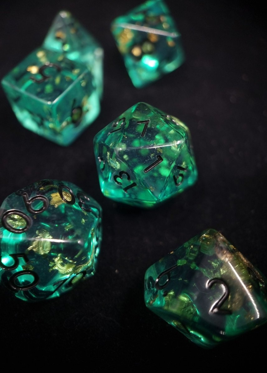 Aztec Gold Dnd Dice Set - Roll With Advantage