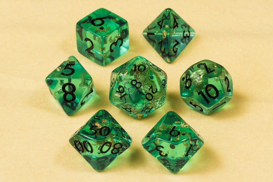 Aztec Gold Dnd Dice Set - Roll With Advantage