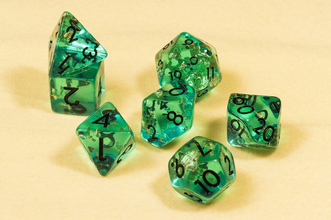 Aztec Gold Dnd Dice Set - Roll With Advantage