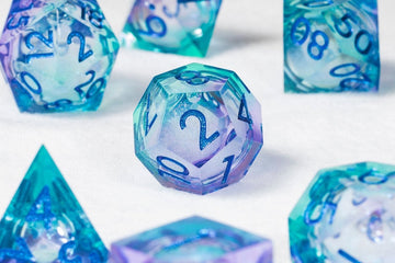 Bubble Bath Sharp Edge Dnd Dice Set - Roll With Advantage