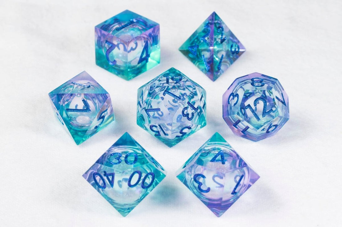 Bubble Bath Sharp Edge Dnd Dice Set - Roll With Advantage