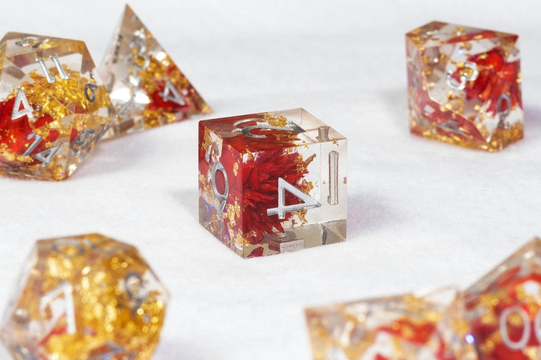 Budding Adventurer Sharp Edge Dnd Dice Set - Roll With Advantage