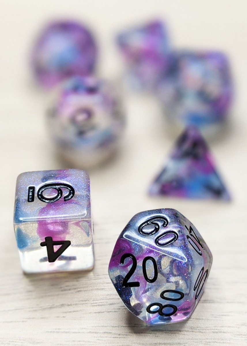 Ceremonial Chrome Dnd Dice Set - Roll With Advantage
