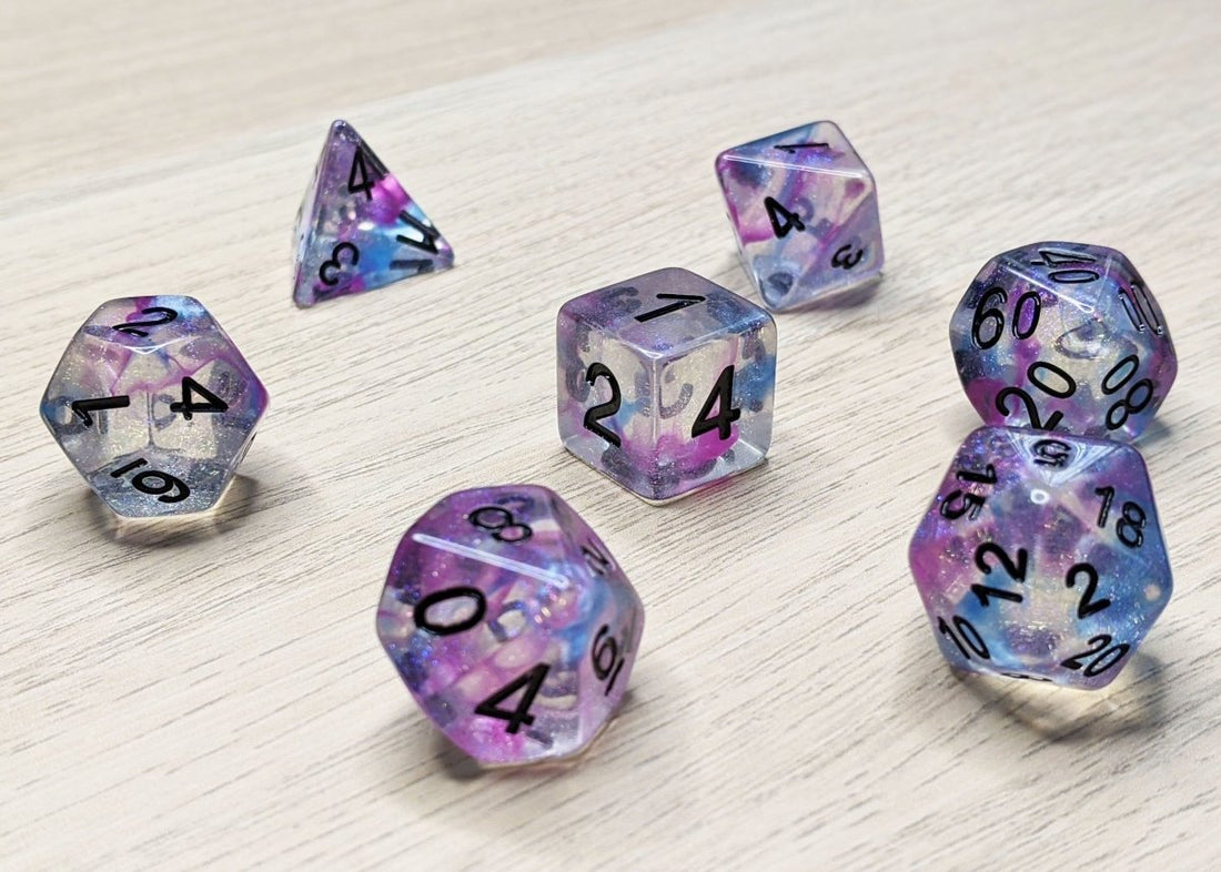 Ceremonial Chrome Dnd Dice Set - Roll With Advantage