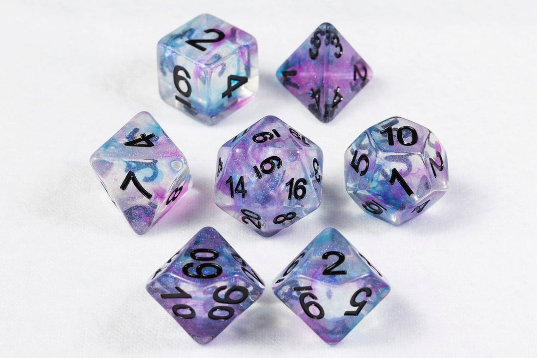 Ceremonial Chrome Dnd Dice Set - Roll With Advantage