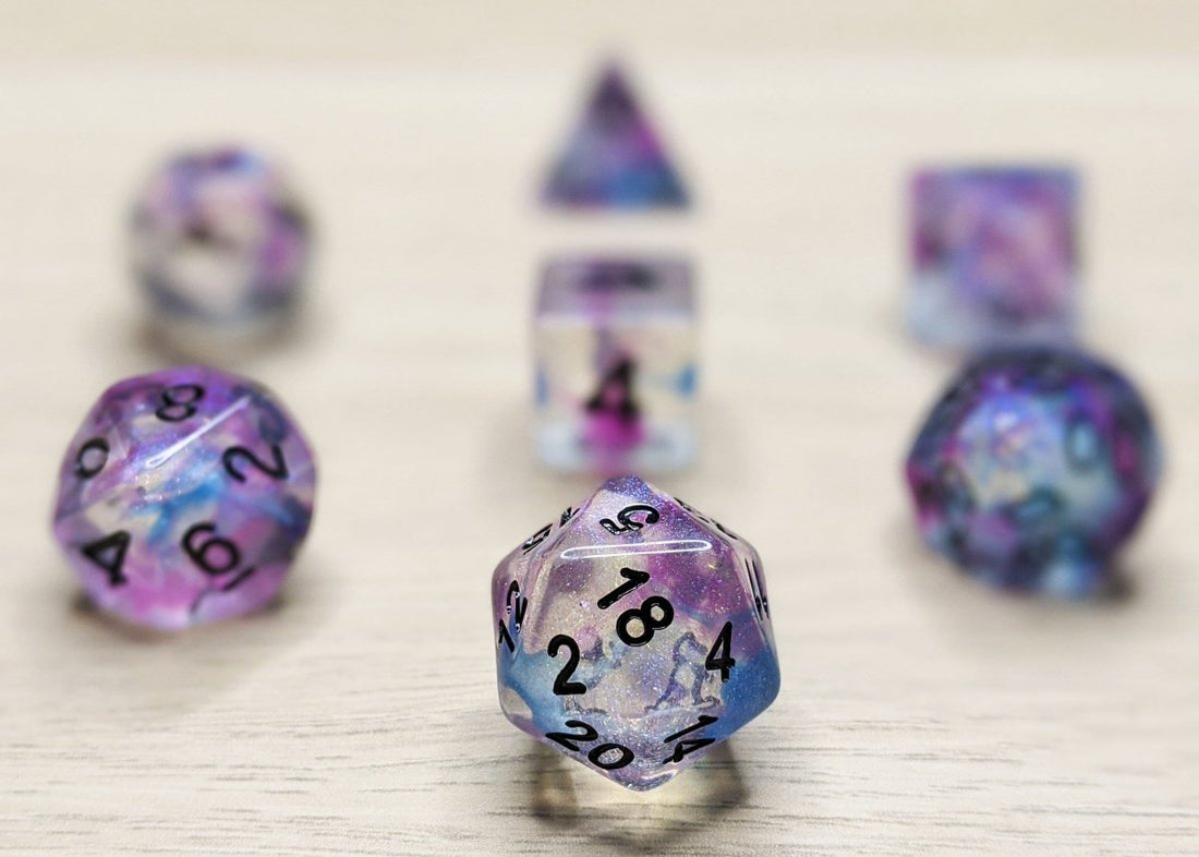 Ceremonial Chrome Dnd Dice Set - Roll With Advantage
