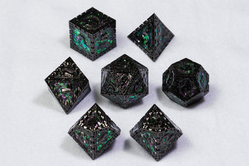 Courting Intrigue Dnd Metal Dice Set - Roll With Advantage