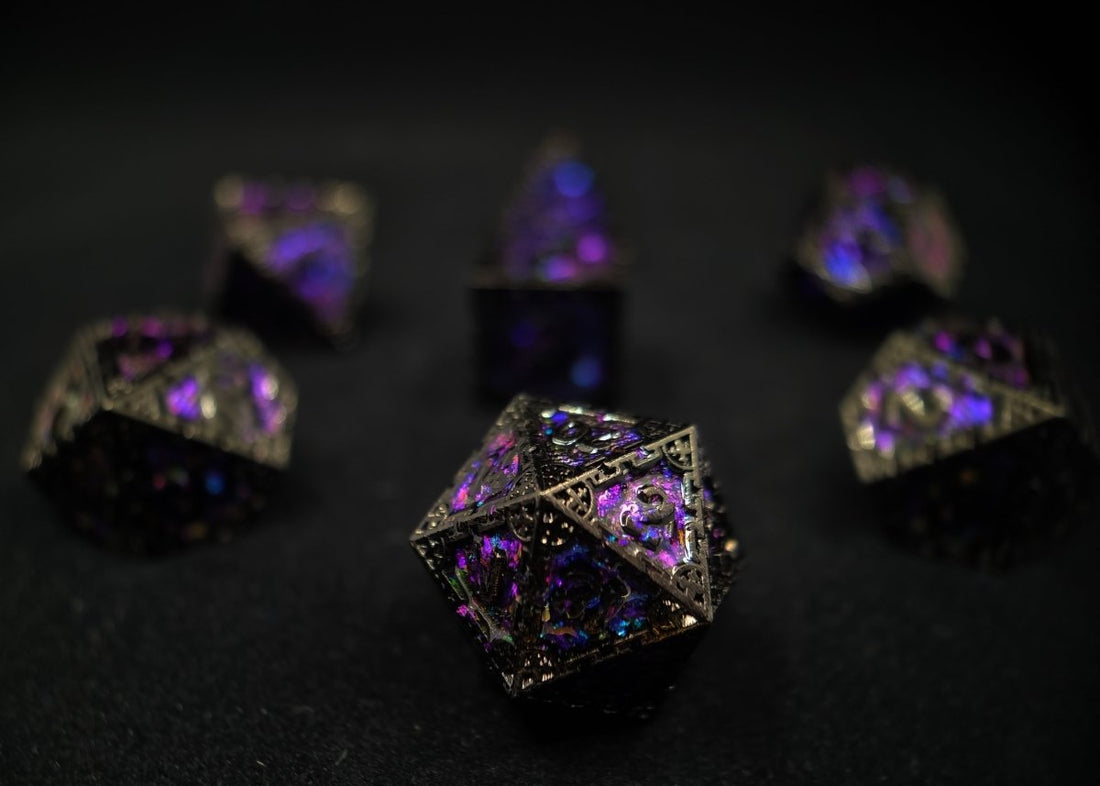 Courting Nightmares Dnd Metal Dice Set - Roll With Advantage